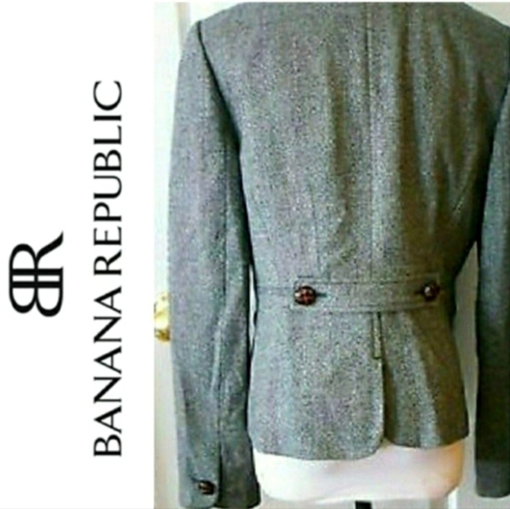 BANANA REPUBLIC WOOL BLAZER Tailored Fit WOOL COAT Womens 8